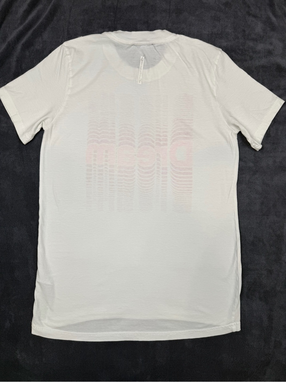 Diesel White Tee with Pink Gradient "Dream" Graphic - Picture 4 of 5